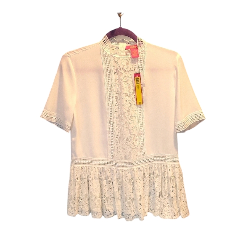 New Catherine Malandrino Lace Top - Picture 1 of 13